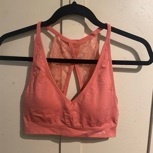 Spyder padded lace back sports bra intimate size medium